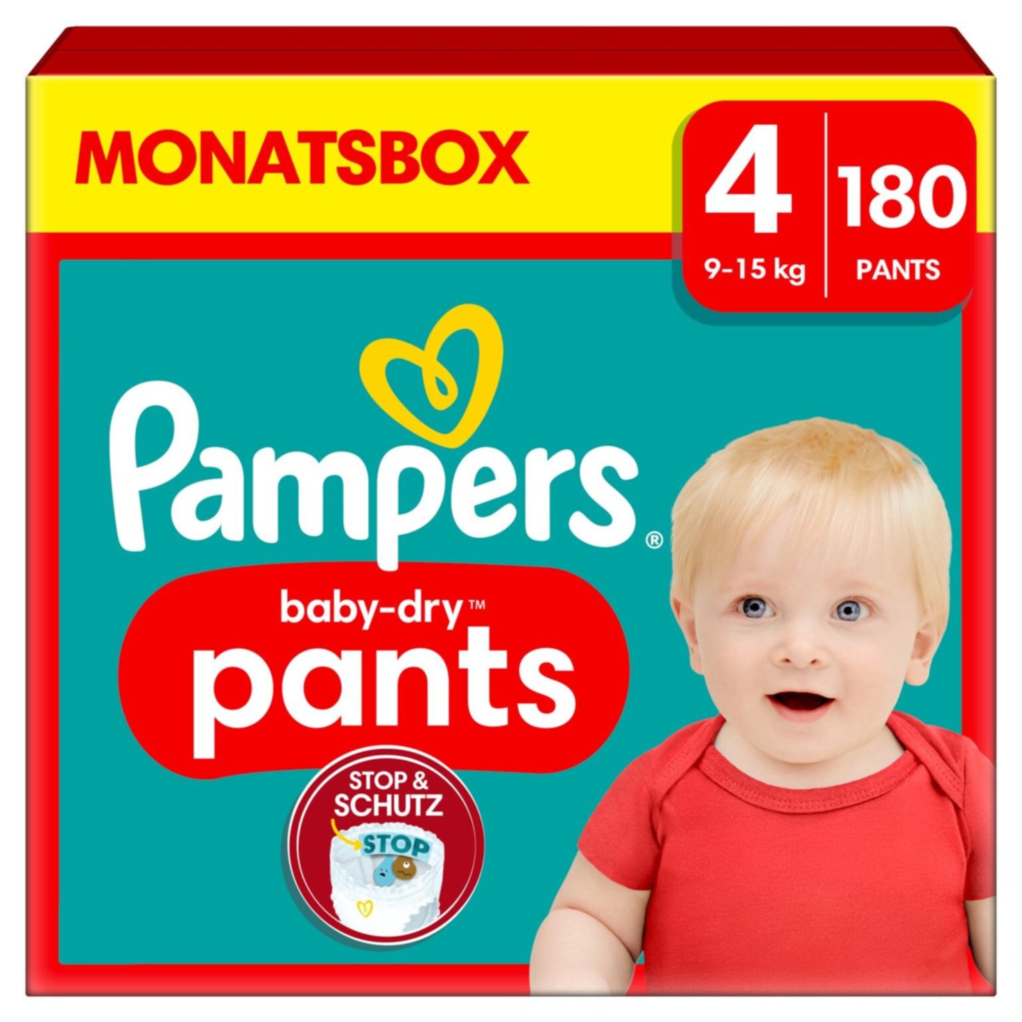 Pampers Baby-dry Pants Grösse 4, 180 Windeln