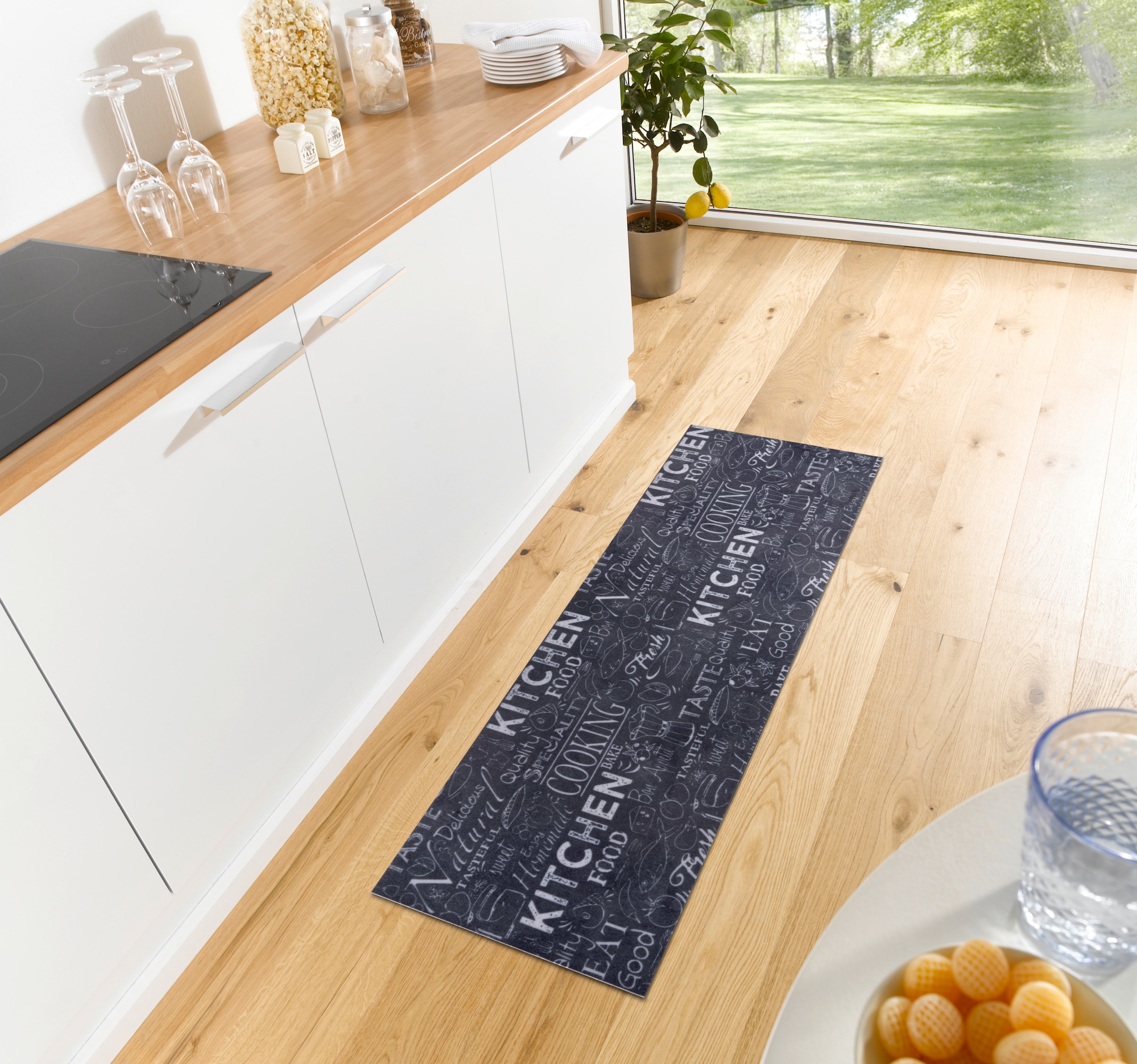 HANSE Home Küchenläufer »Wild Kitchen Board« rechteckig 3 mm Höhe Läufer, Rutschfest, Küchenteppich, Küche, Teppich, Pflegeleicht, Flur