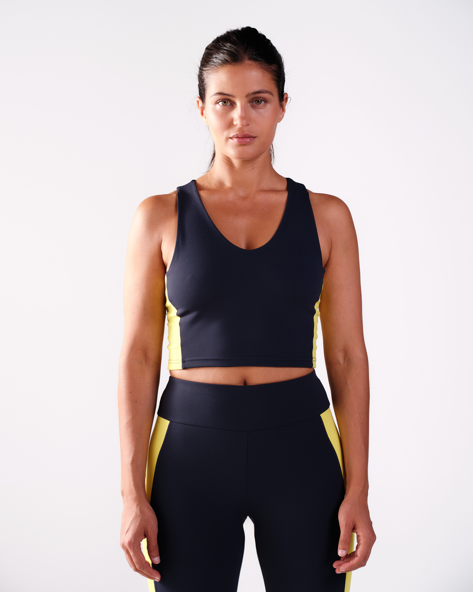LEVITY Second-Skin Crop Top Navy