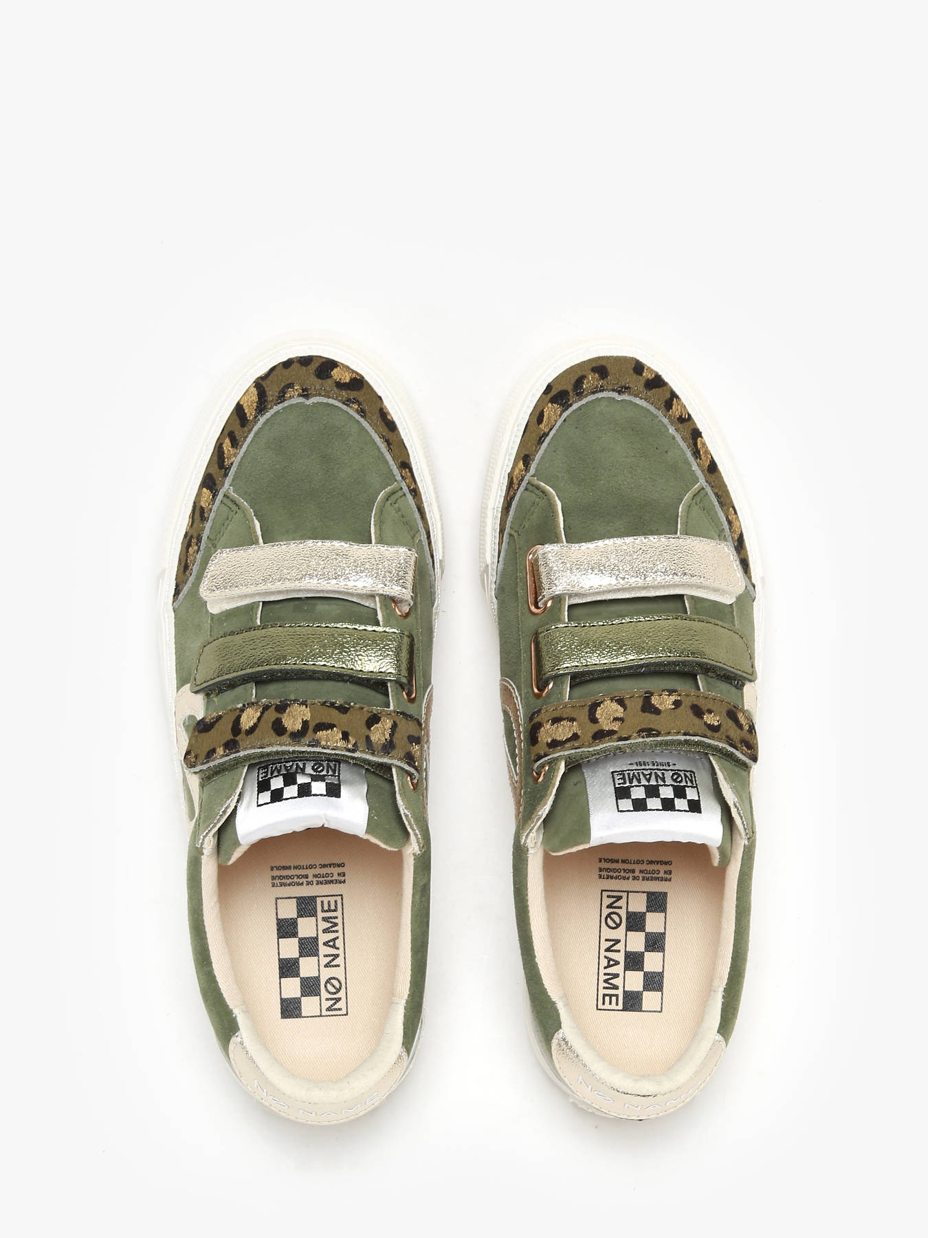 Sneakers velcro Strike en cuir NO NAME