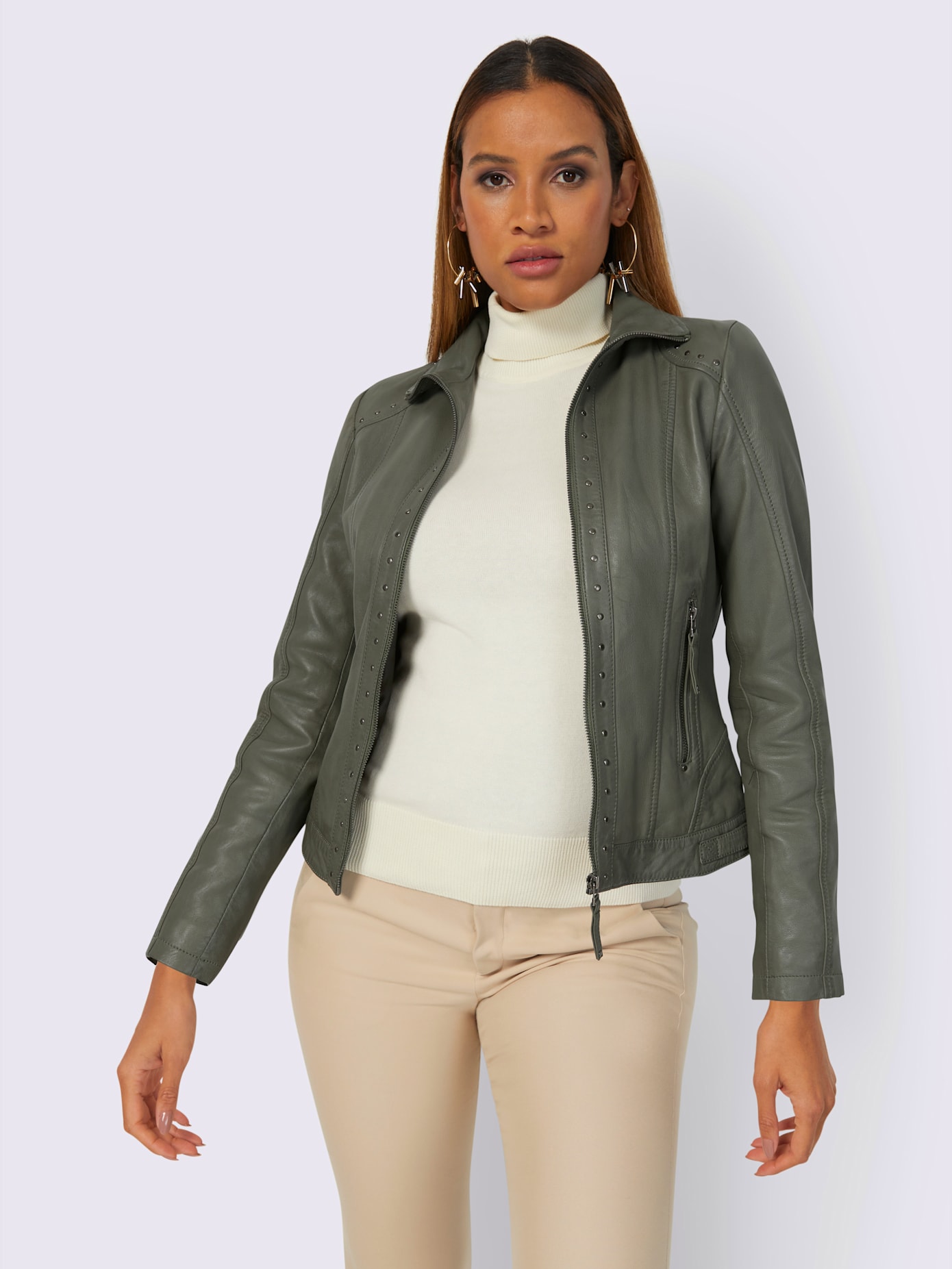 Veste en cuir cuir véritable