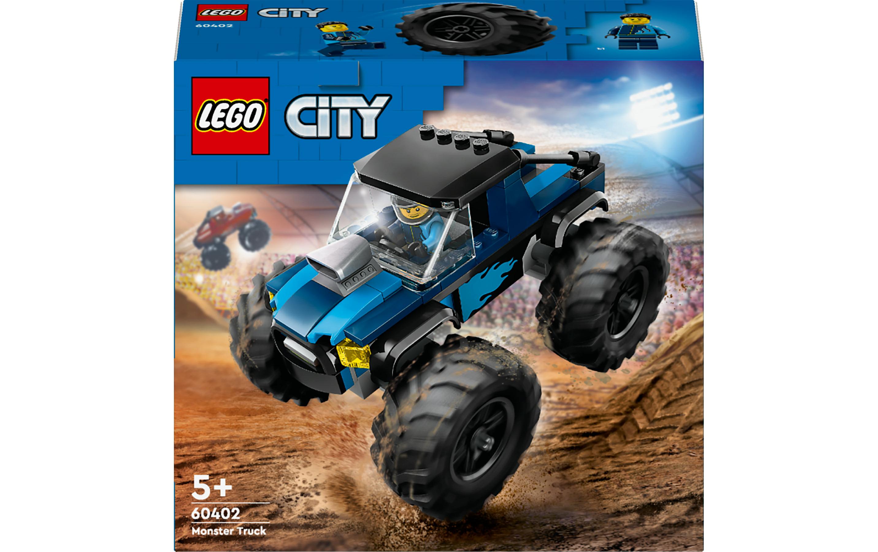 City Blauer Monstertruck 60402Fahrzeug-Set für riesigen Spielspass