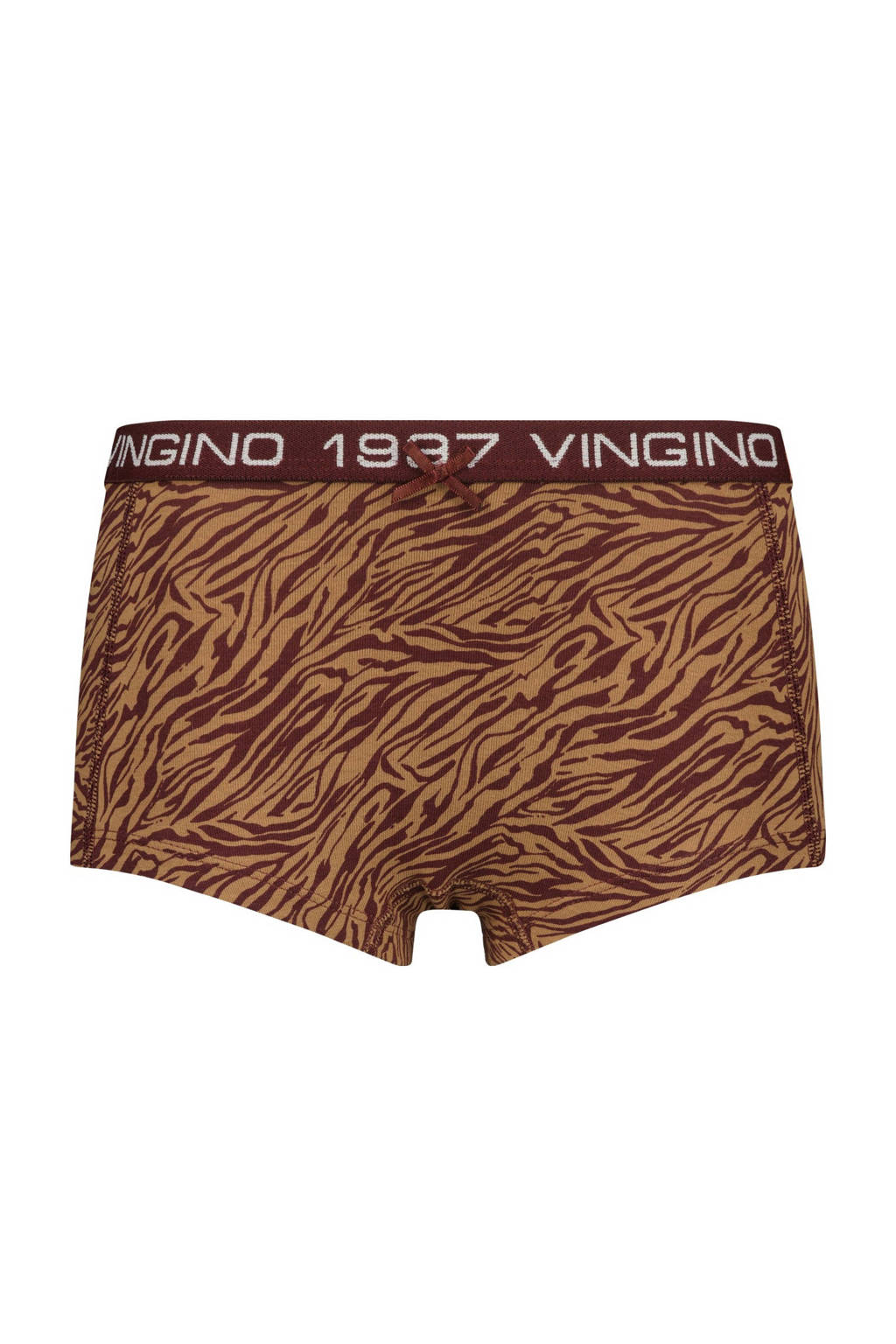 singlet + short Zebra lichtbruin