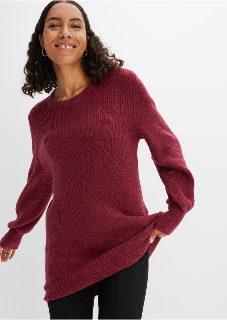 Pull long à boutons