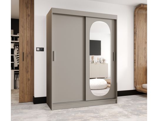 ABIKS MEUBLES - Armoire royal 200/150/62 2 portes (cachemire)