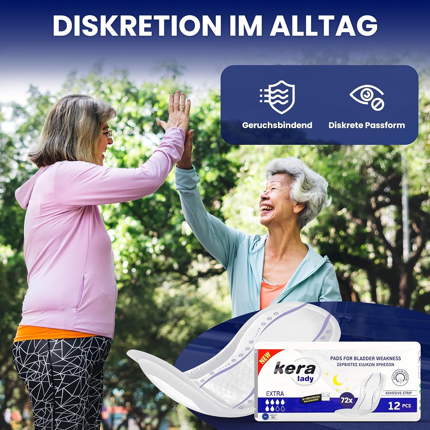 KERA® Lady Maxi Inkontinenzeinlagen für Damen diskrete Hygieneeinlagen für den Tag
