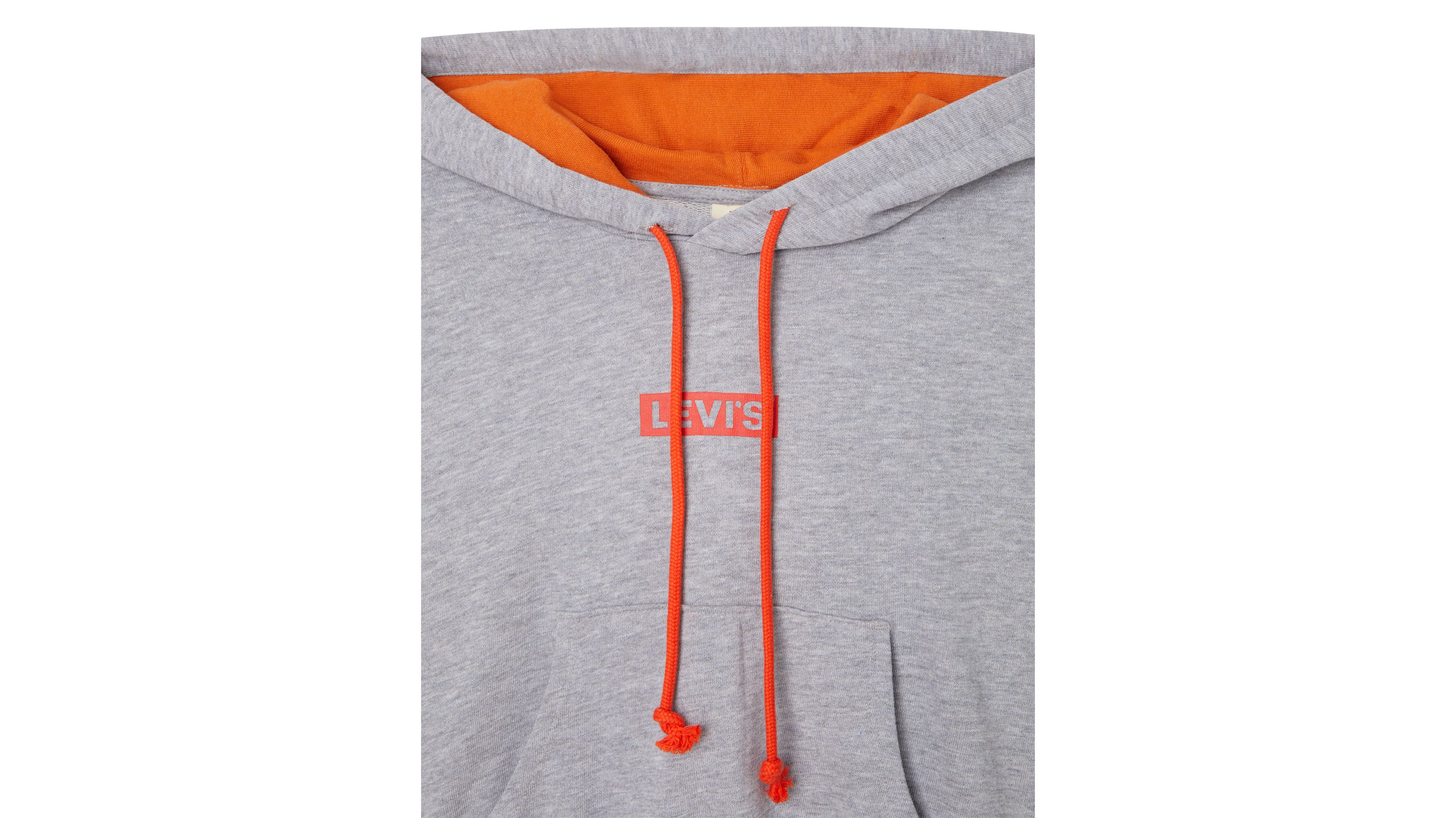 Sweat à capuche graphique Laundry Day - Starstruck Heather Grey Burnt Orange Lining - Gris