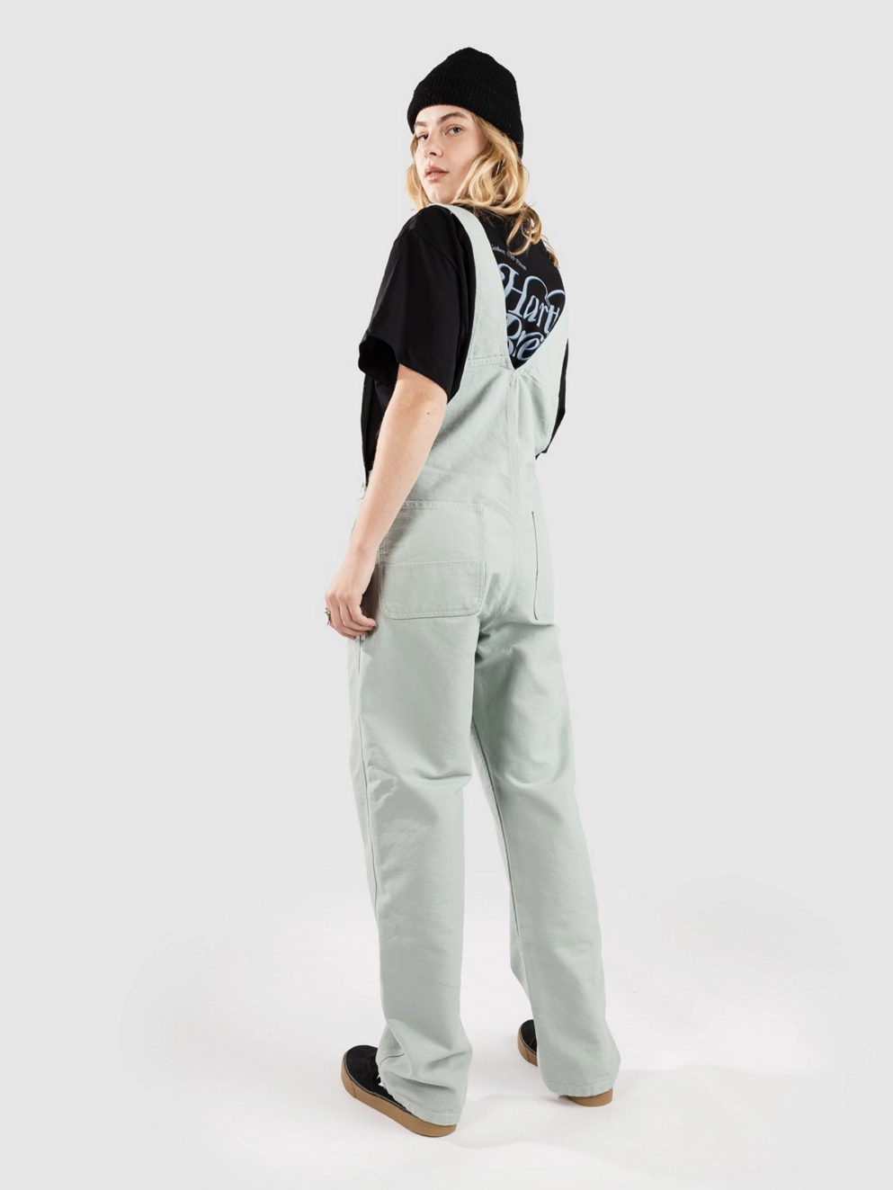 Carhartt WIP Bib Overall Straight Dungarees frosted green rinsed