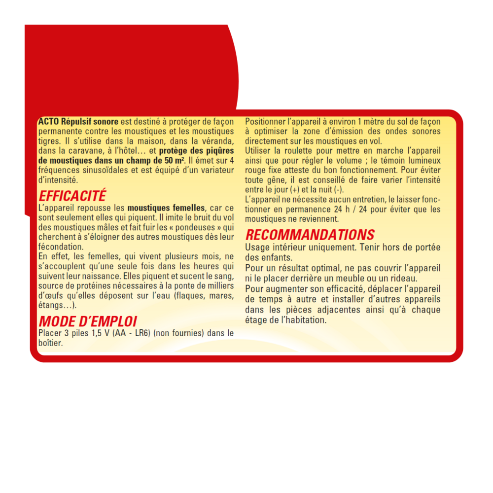 Répulsif ultrasons moustiques - protection efficace & portable contre les piqûre