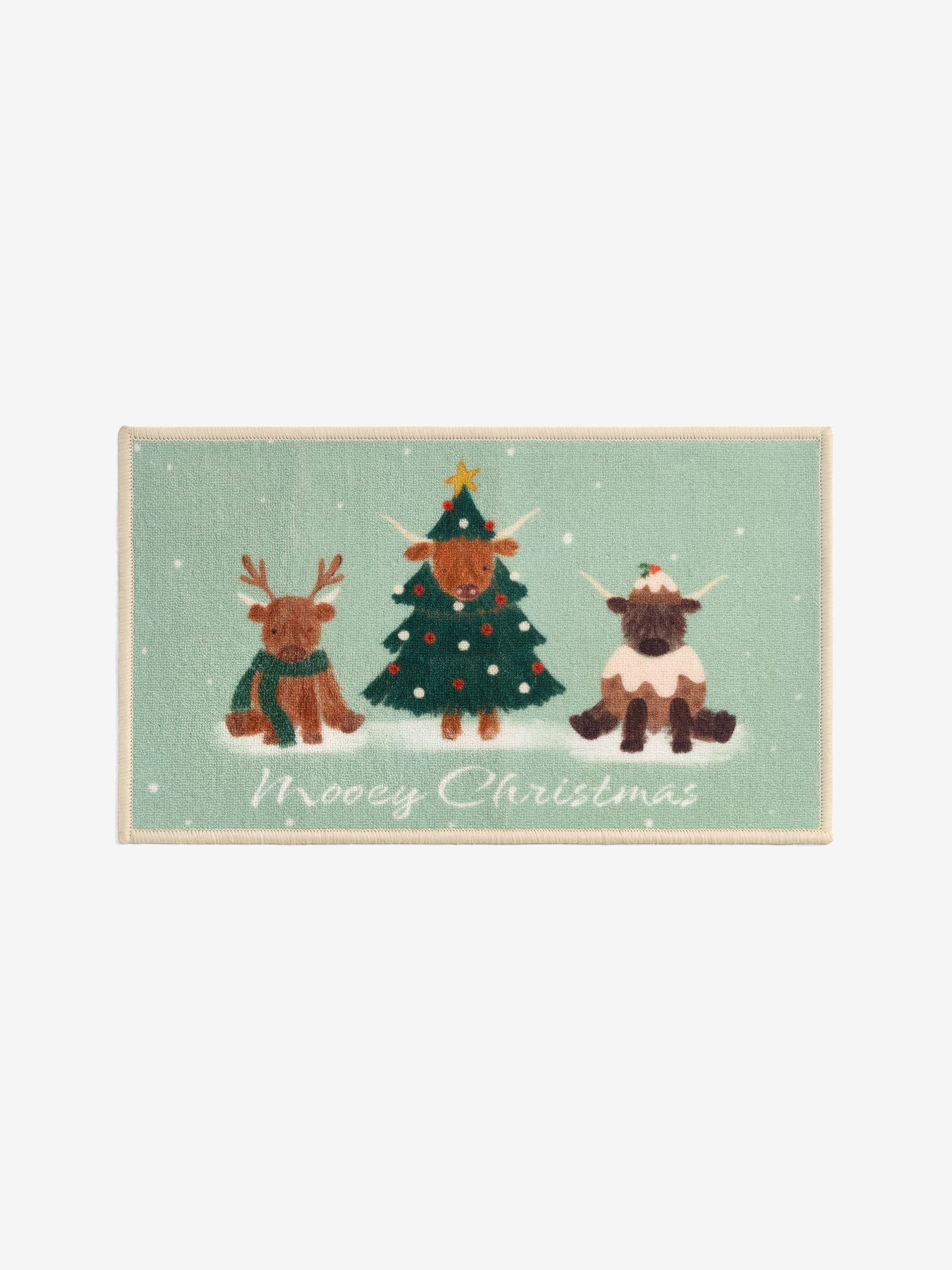 Wasbare Hamish-kerstdeurmat