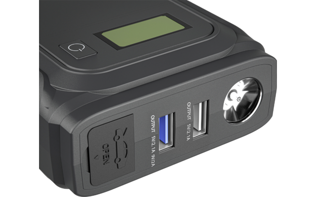 Dometic Powerbank Starthilfe PJS1000 mit kabellosem Ladepad / USB / Spitzenleistung 1000 A