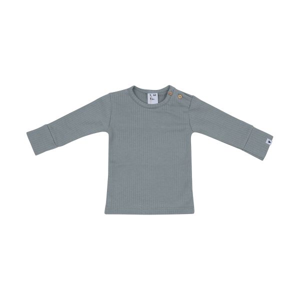 Klein Baby Shirt Rib - Maat 50 - Stone Green