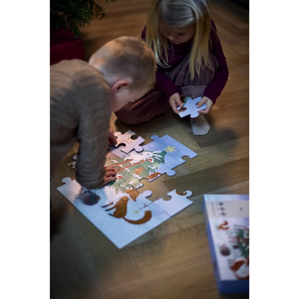 Køb FILIBABBA Forest Friends Puslespil 30 Brikker 45x45 Cm Wonderful Winter