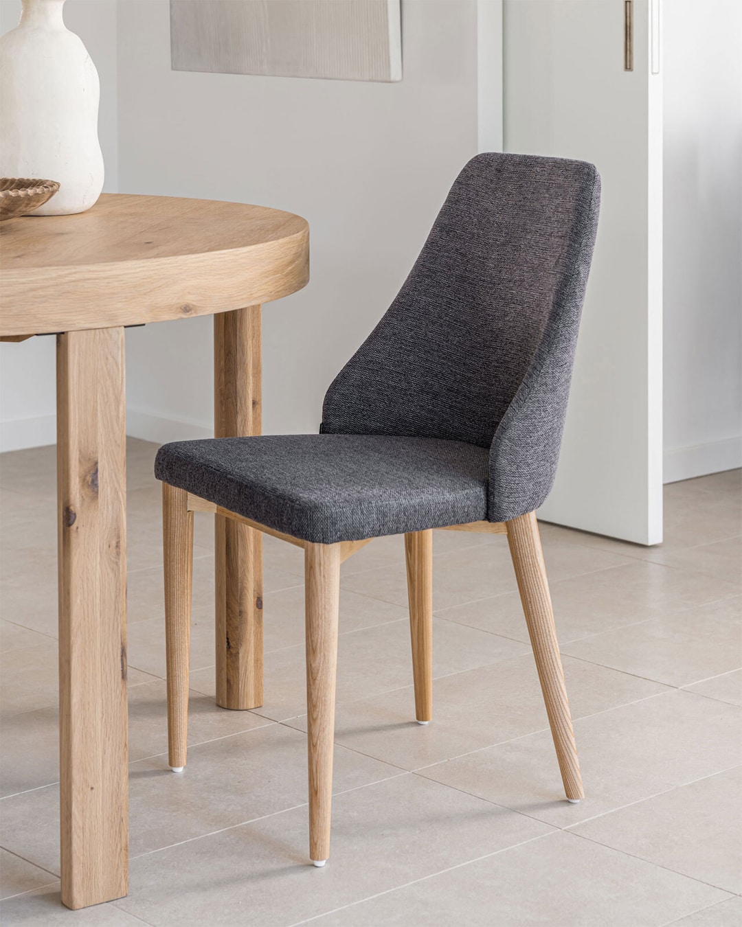 Kave Home Esszimmerstuhl ROSIE 6er Set dunkelgrau