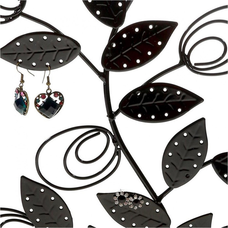 Porte bijoux arbre à boucle d'oreille original tree (60 paires) Noir