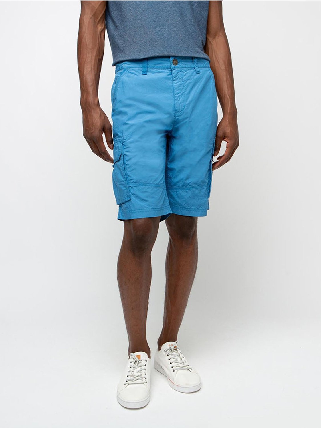 Short Homme Coton Biologique Bleu