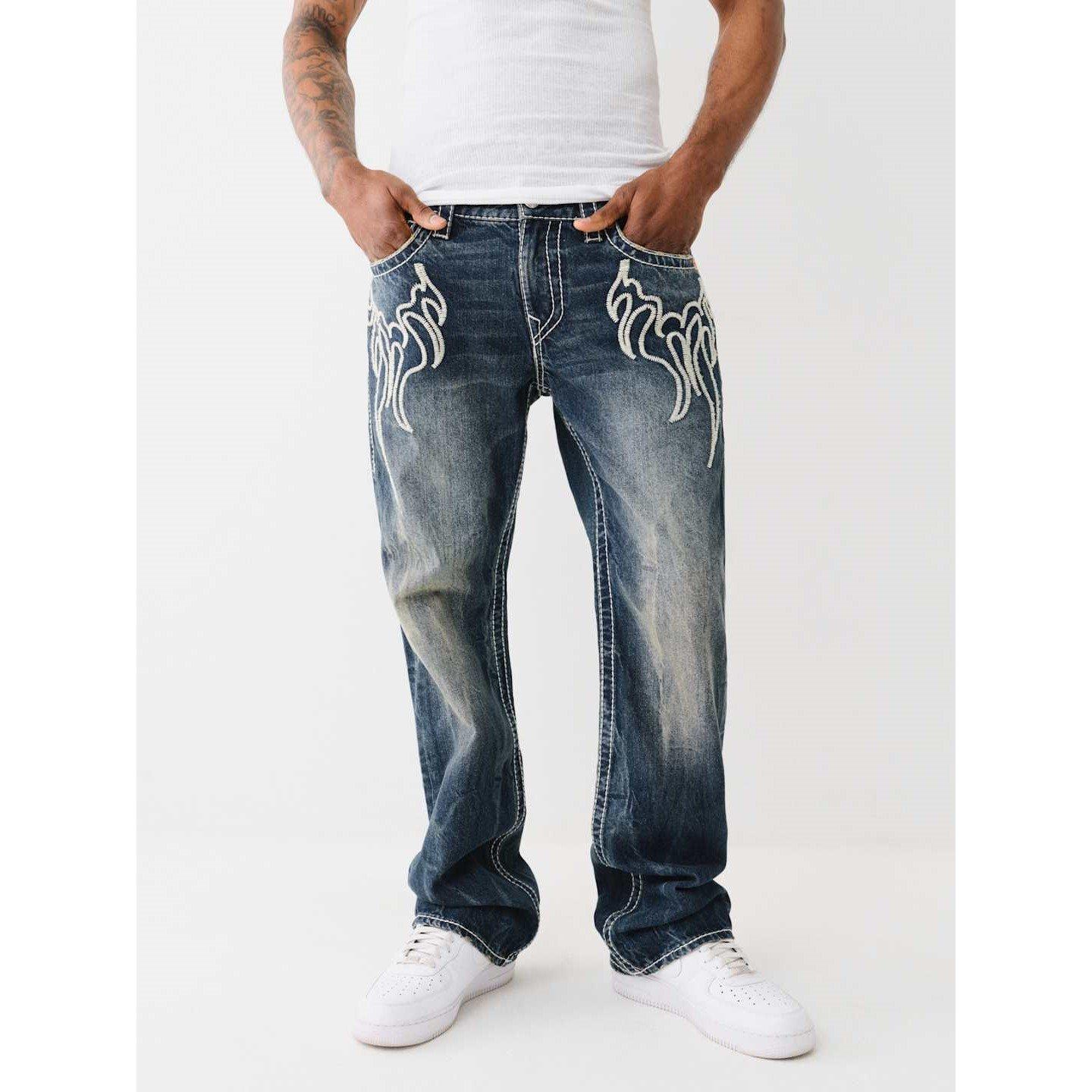 True Religion TR Denim Flame Jeans Mens