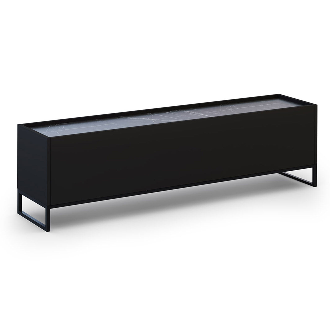 Windsor & Co Meuble TV Helene noir - 180x40x50 cm