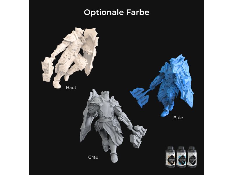 Creality Resin LCD 8K, 1000g, Dunkelgrau UV Resin für DLP / SLA 3D Drucker