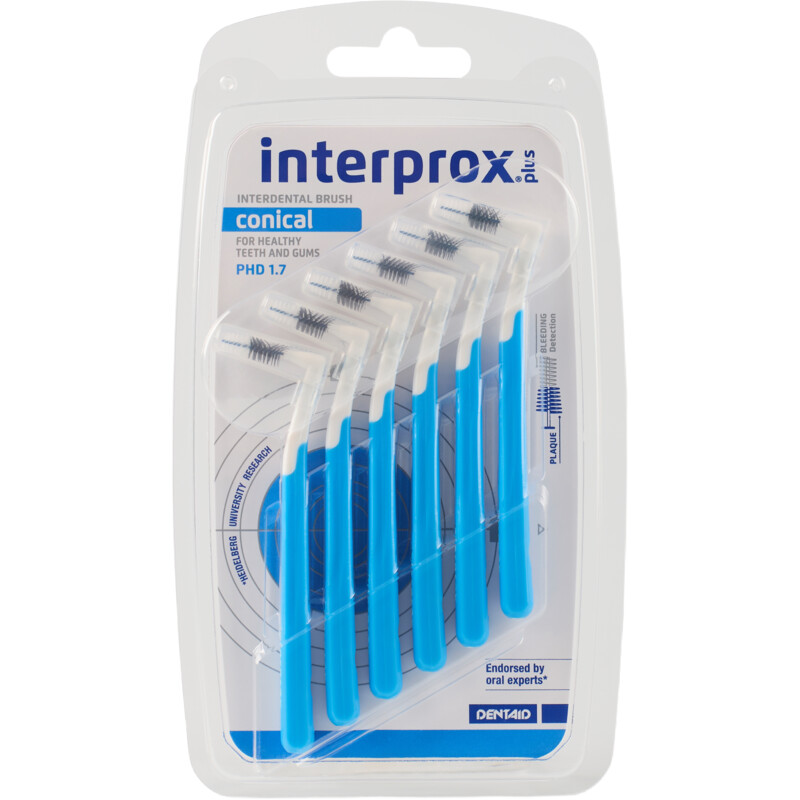 Interprox Plus Interdentale rager conical blauw