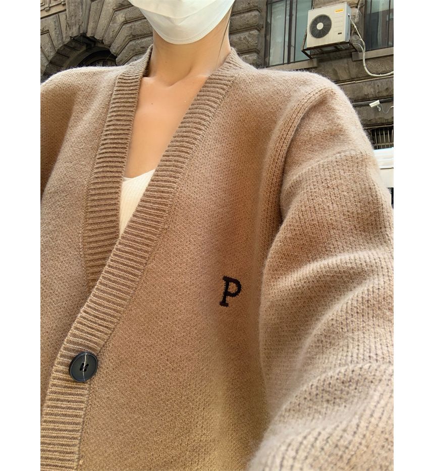 Rosehedge - Cardigan met geborduurde letters