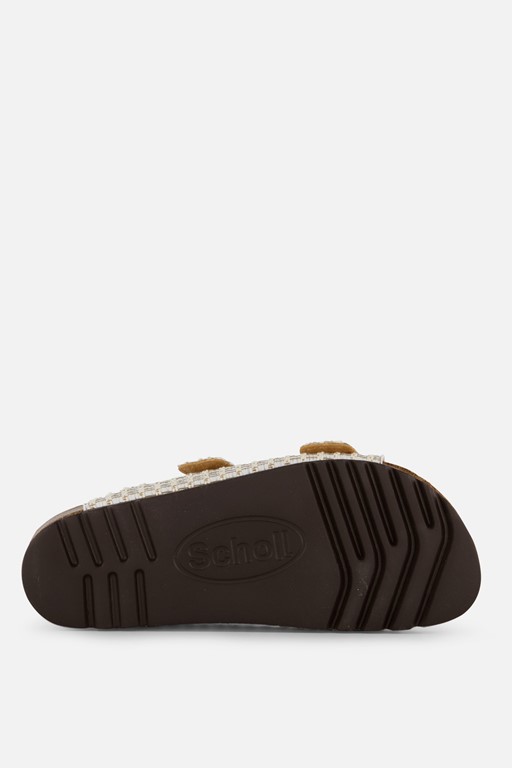Scholl Noelle Raffia Sandalen wit Synthetisch