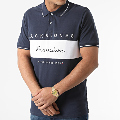 Polo Manches Courtes Bladuo Bleu Marine