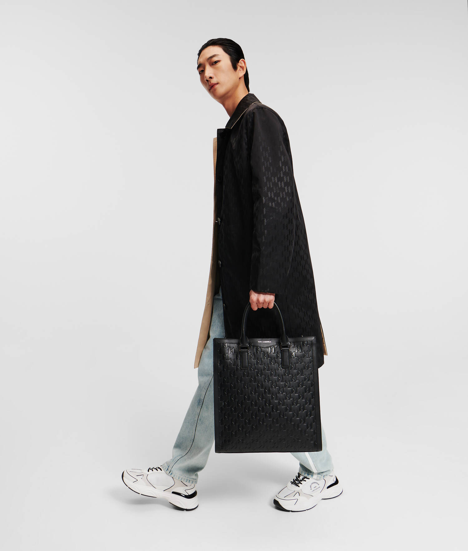 SAC CABAS K/LOOM EN CUIR