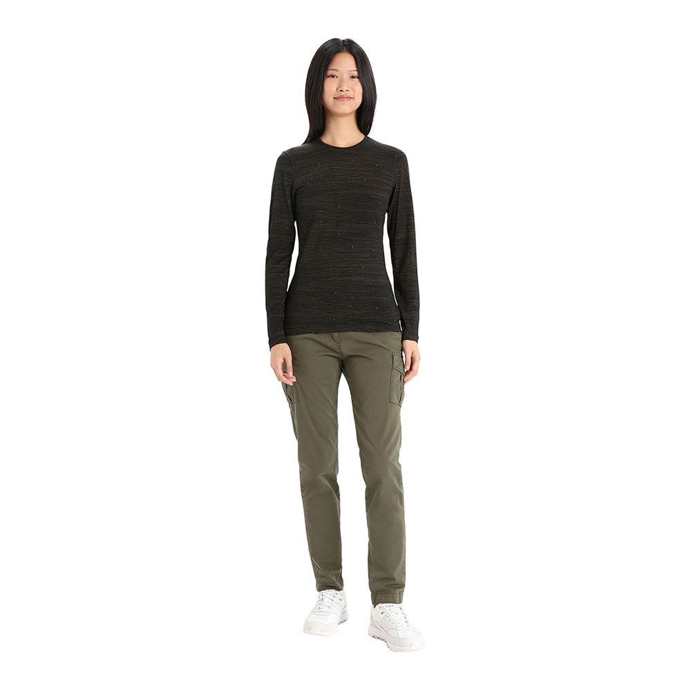 Icebreaker 200 OASIS - Tee-shirt Femme black/clove/aop