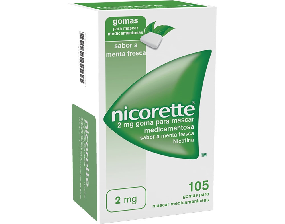 GOMAS NICORETTE MENTA FRESCA 2MG 105UN