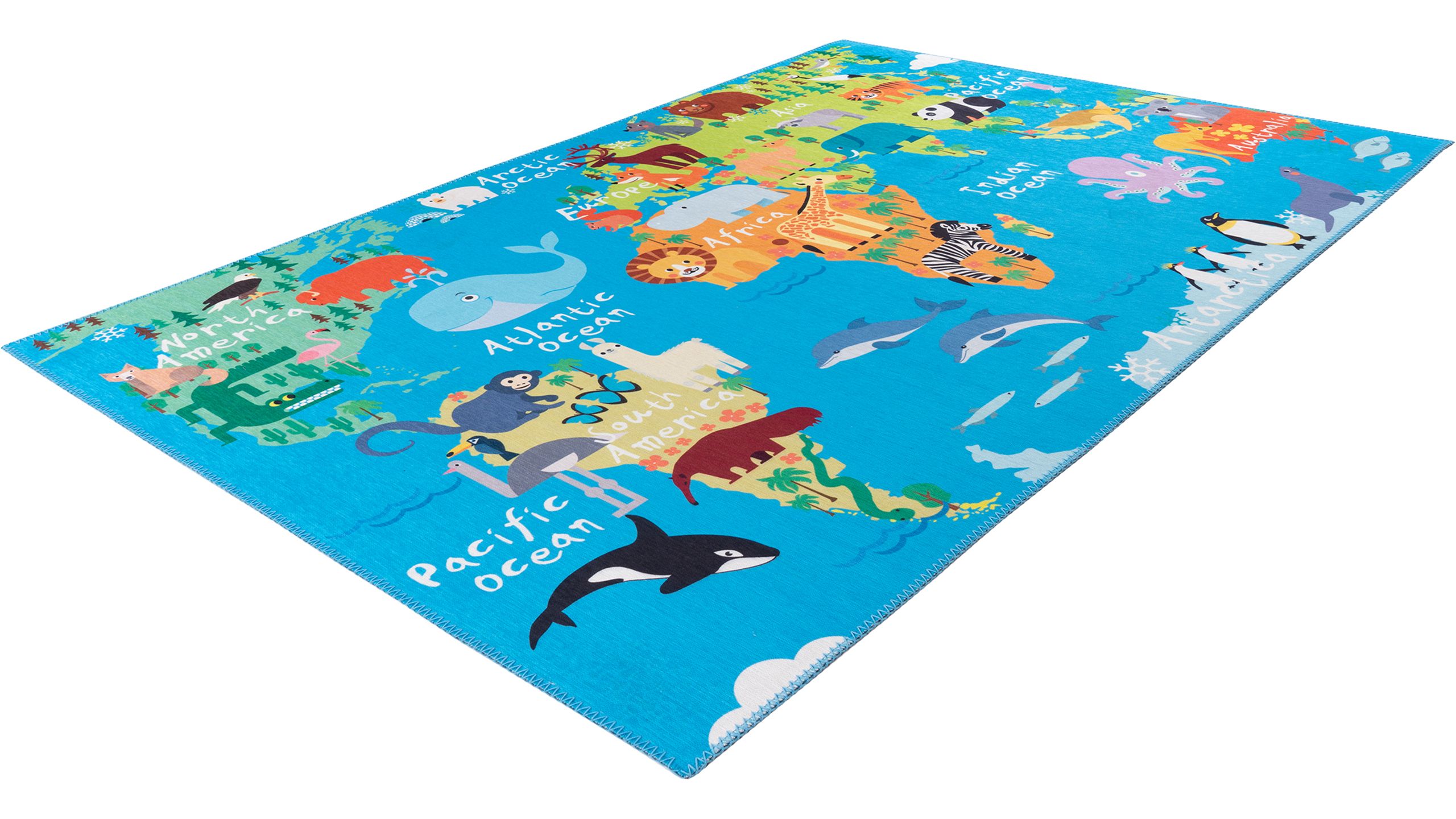 Vloerkleed 233 World Map Torino Kids
