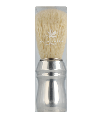 Acca Kappa Men's Grooming Shaving Brush - Aluminium Handle - Natural Bristles 1-Stück