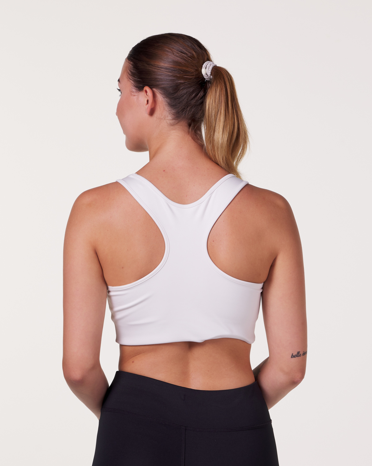 LEVITY Line Up Racerback Bra White
