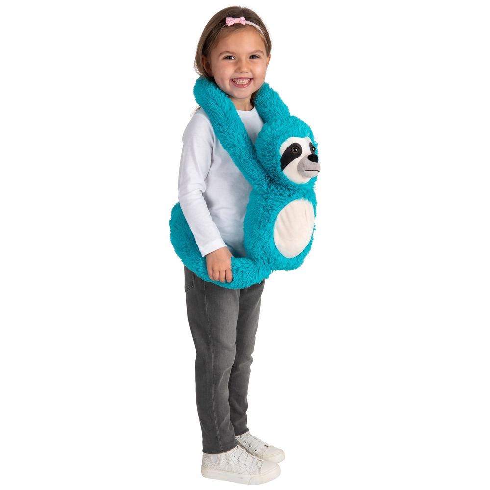 Freches Faultier, türkis, 75 cm, Plüschtier