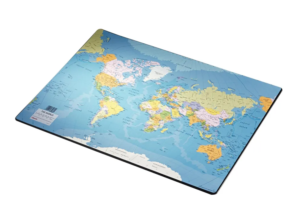 Skriveunderlag verdenskort Esselte Europost 40x53cm - (10 stk.)