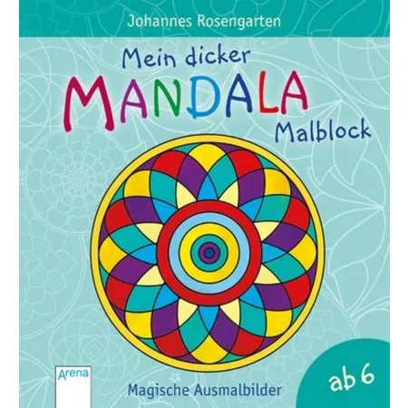 Arena Mein dicker Mandala-Malblock. Magische Ausmal-