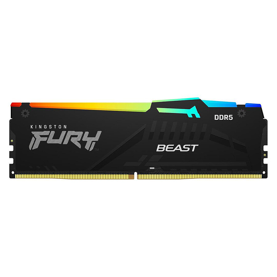 Kingston Fury Beast RGB - 1 x 16 Go (16 Go) - DDR5 5600 MHz - CL36