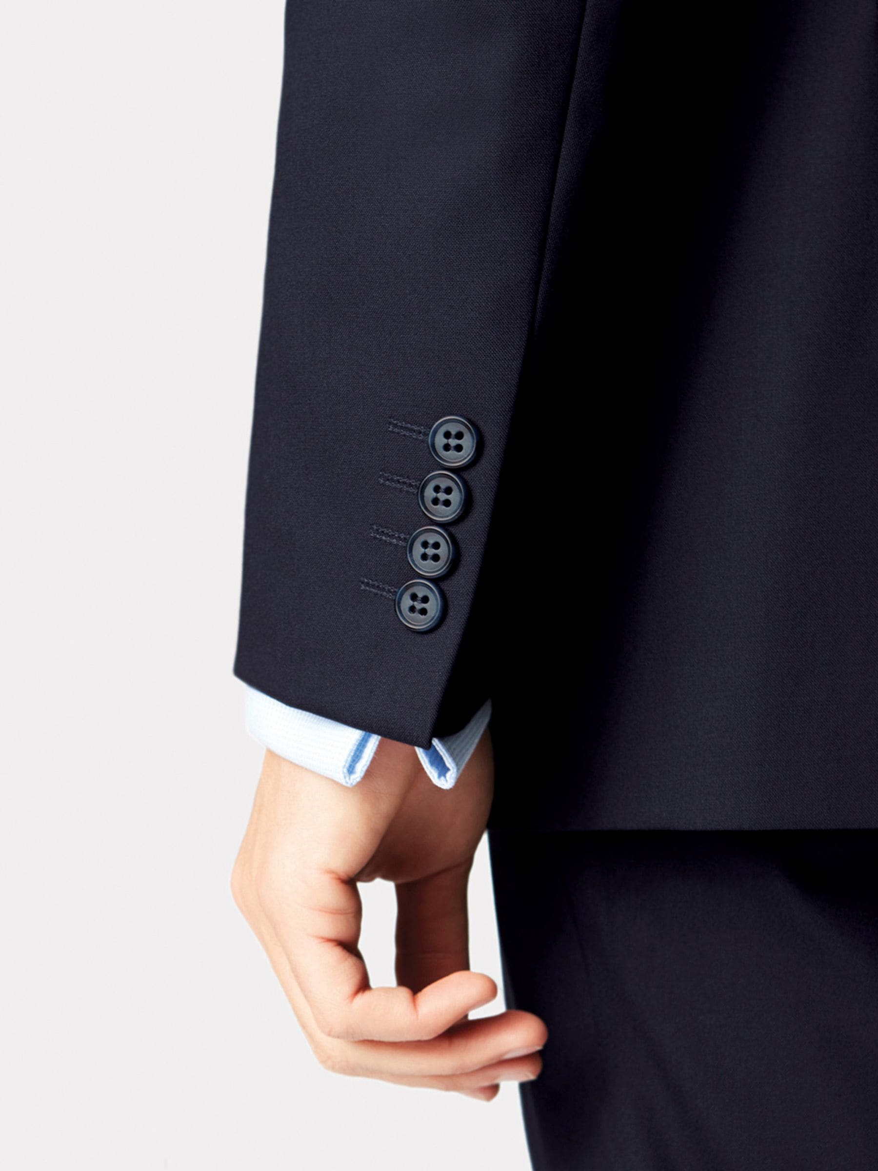 Donkerblauw - Brook Taverner Tailored Fit Washable Suit Jacket