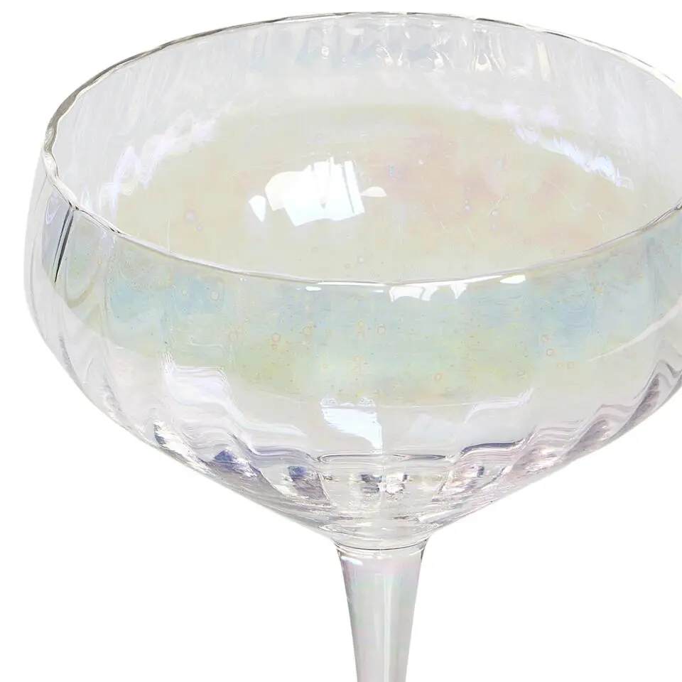 MORGANITE - Champagneglas set van 4 - Transparant - Glas