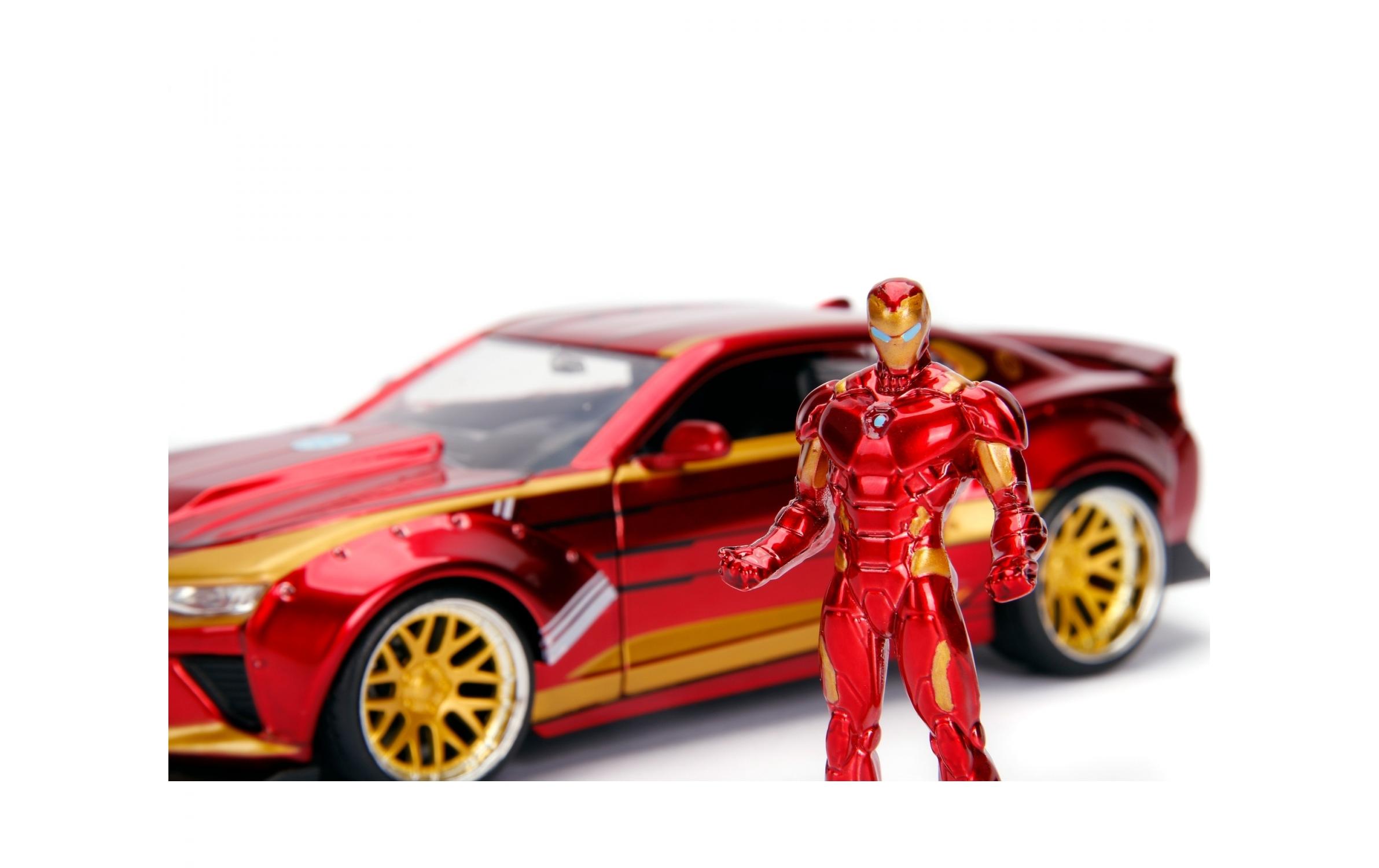 Sportwagen Marvel 2016 Chevy Camaro SS 1:24Ironman - 2016 Chevy Camaro SS Sammlermodell im Massstab 1:24