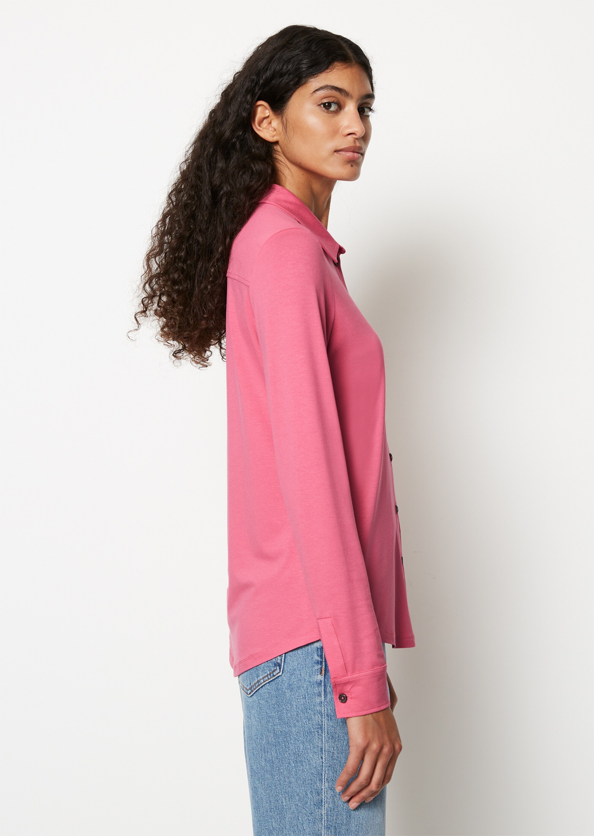 Jersey-Bluse regularaus LENZING™ ECOVERO™
