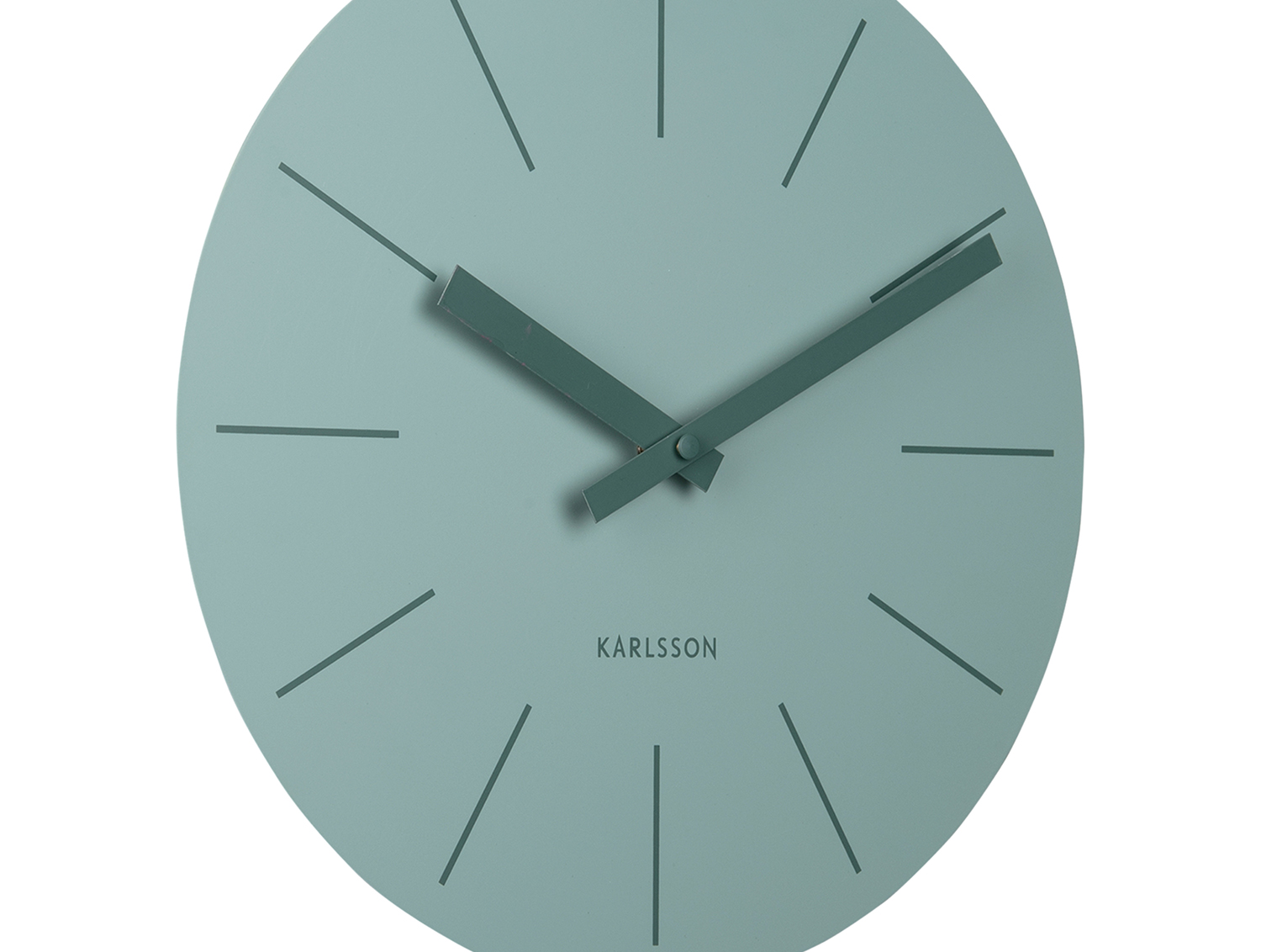 Wall clock Arlo pendulum matt jungle green