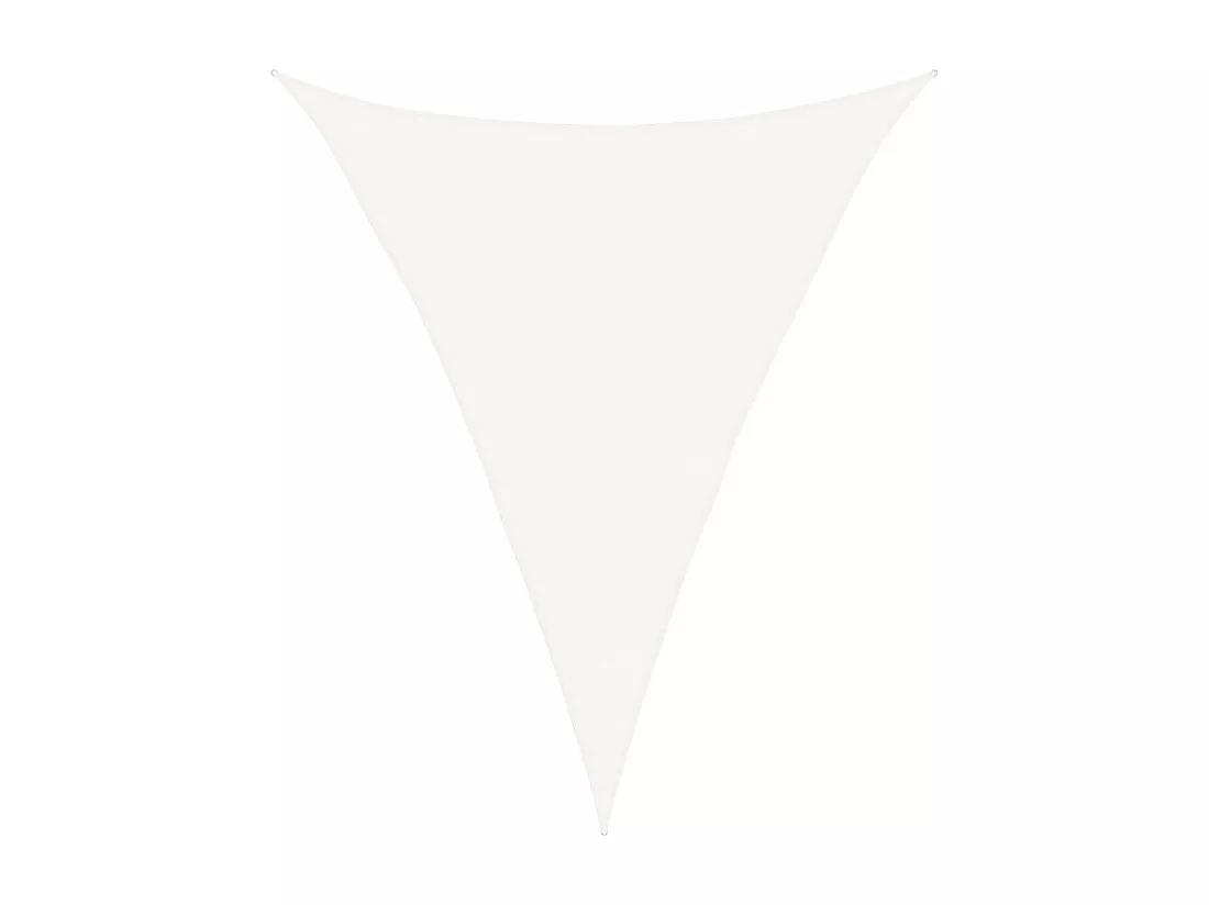 Voile d'ombrage 160 g/m² Blanc 5x7x7 m PEHD