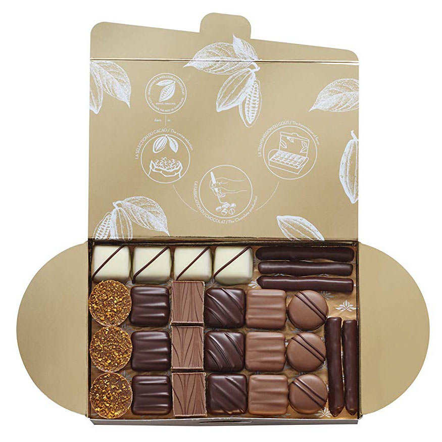 Ballotin assortiment de 50 chocolats - Valrhona