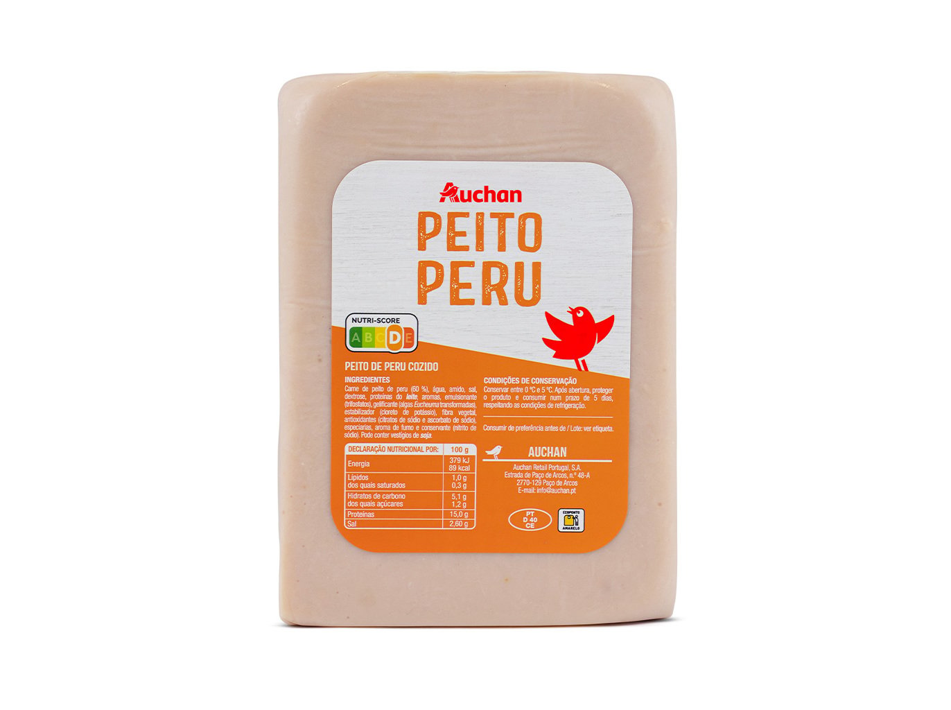 FIAMBRE DE PEITO PERÚ AUCHAN FATIADO NO BALCÃO KG