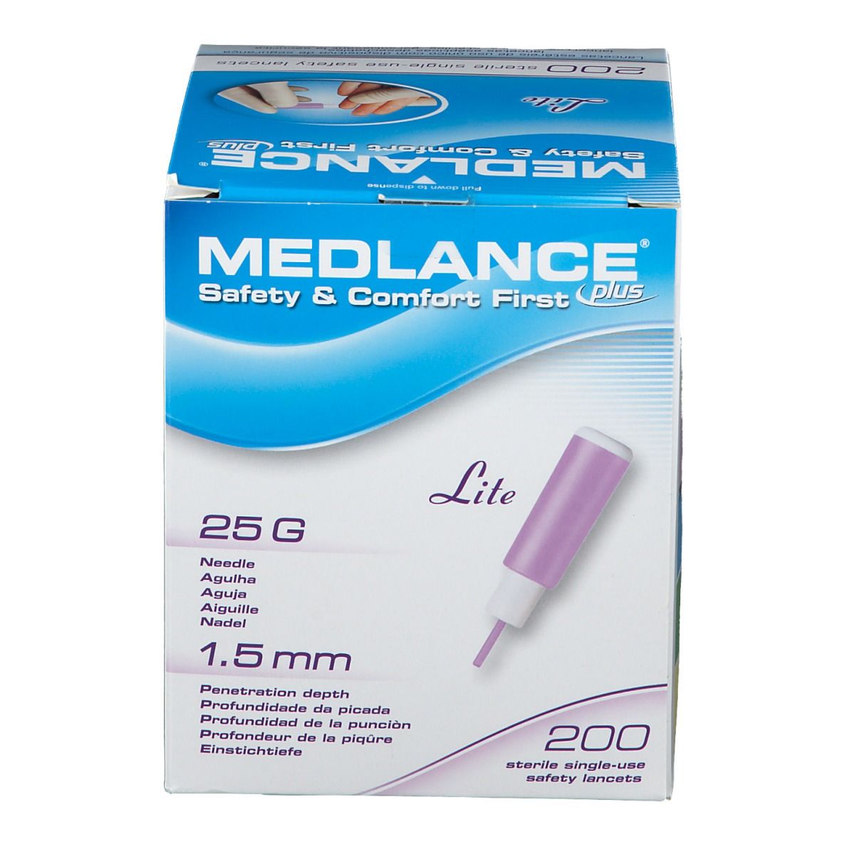 MEDLANCE® plus Lite Sicherheitslanzetten 25 G