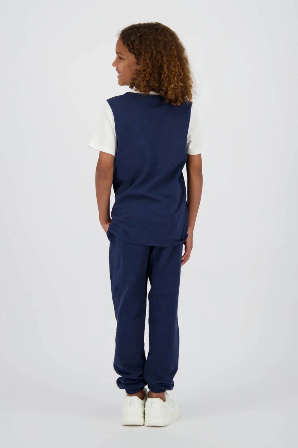 Messi loose fit joggingbroek Silhouette met printopdruk donkerblauw