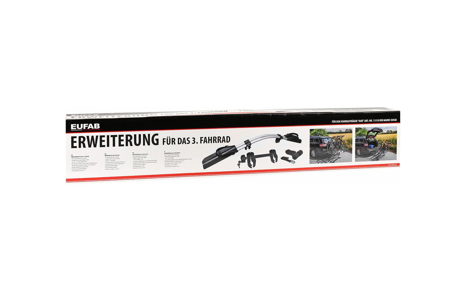 Eufab Erweiterungsschiene Fahrradträger Jake
