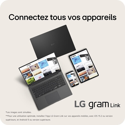 PC portable Lg Gram 15 15Z80T-G.AU8BF 15