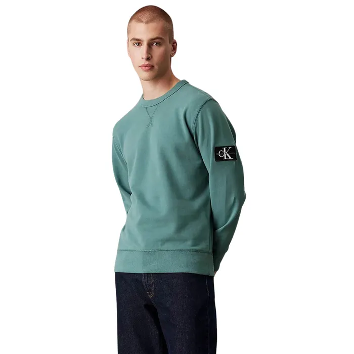 Calvin Klein Monologo Badge Crew Sweater Heren